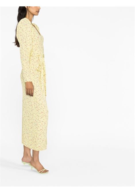 Yellow floral-print dress - women  ROTATE | 1000312724110623