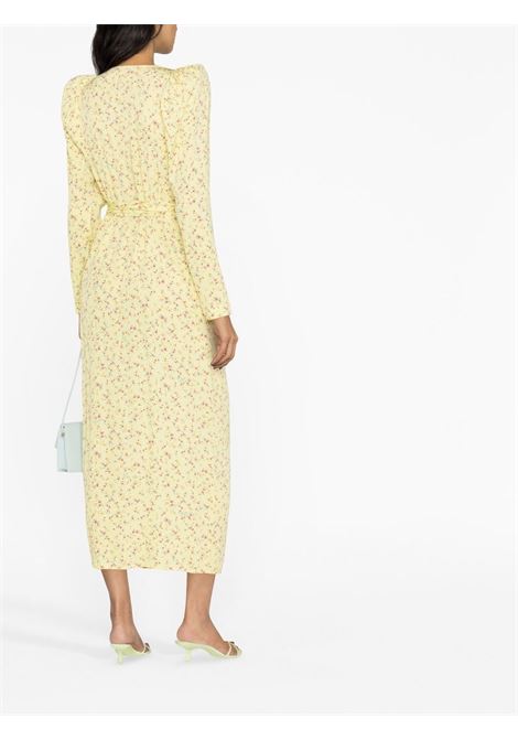 Yellow floral-print dress - women  ROTATE | 1000312724110623