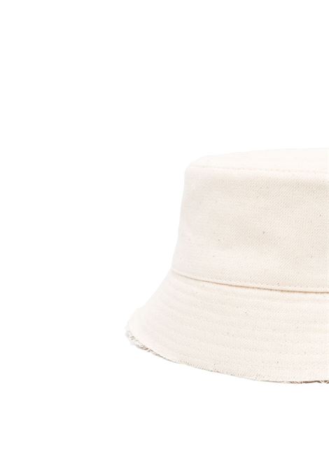 White embroidered-logo bucket hat - women RUSLAN BAGINSKIY | BCT036CBHRRWRBBG