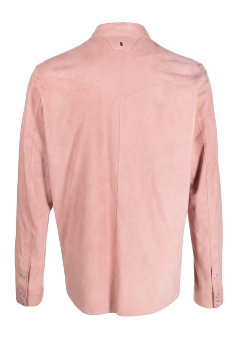 Camicia con bottoni a pressione in rosa - uomo SALVATORE SANTORO | 44537UCAMRS