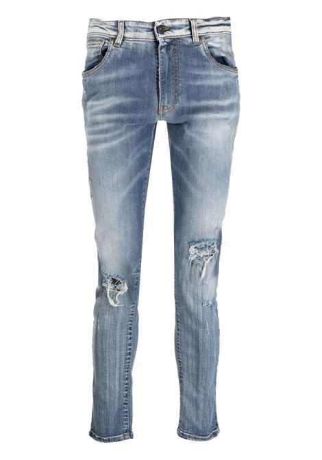 Light blue low-rise skinny jeans - men SALVATORE SANTORO | 44573UDENLGHTBL