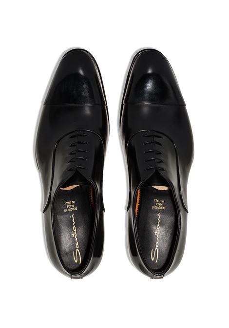 Black Oxford derby shoes - men SANTONI | MCCR12621MC1HVVDN01
