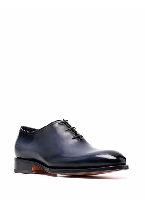Black lace-up Derby shoes - men SANTONI | MCCR16229MC8HFULU59
