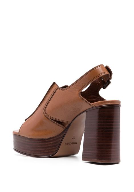 Sandali con cinturino posteriore 95mm in marrone - donna SEE BY CHLOÉ | SB40032A506