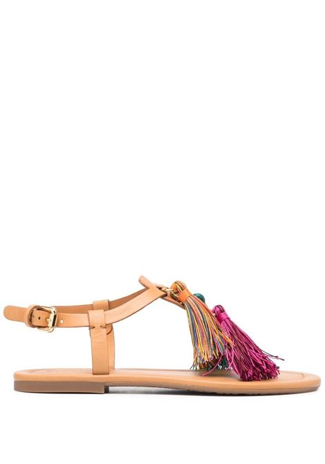 Multicolour tassle flat sandals - women SEE BY CHLOÉ | SB40050A533