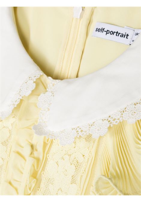 Yellow collar-design dress - women SELF-PORTRAIT kids | RS23740MY
