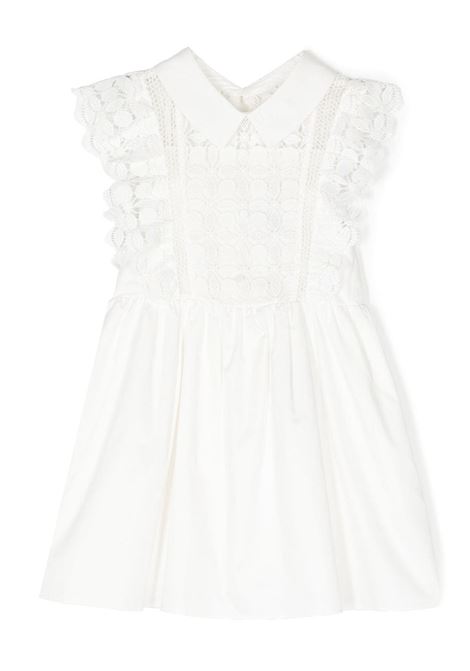White lace-design dress - women SELF-PORTRAIT kids | RS23742SW