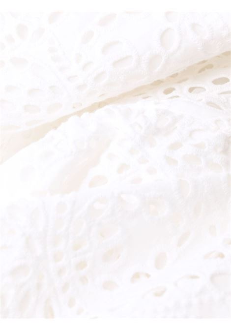White broderie anglaise maxi dress - women SELF-PORTRAIT | PF23090XWH