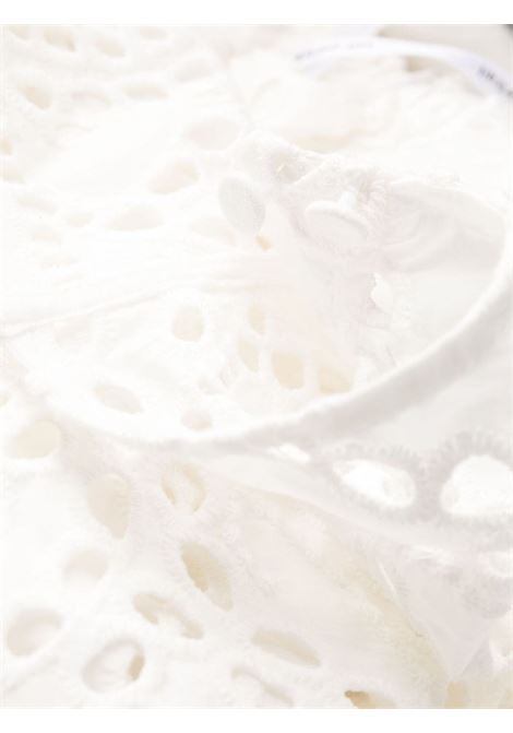 White broderie anglaise maxi dress - women SELF-PORTRAIT | PF23090XWH