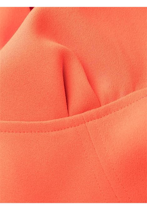 Red  ruched-detail midi dress - women SELF-PORTRAIT | RS23015MR