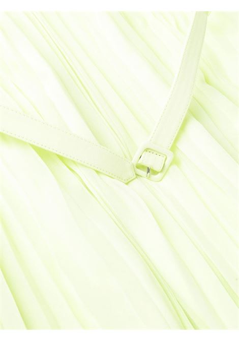 Lime green  floral-lace detail midi dress - women SELF-PORTRAIT | RS23075MG