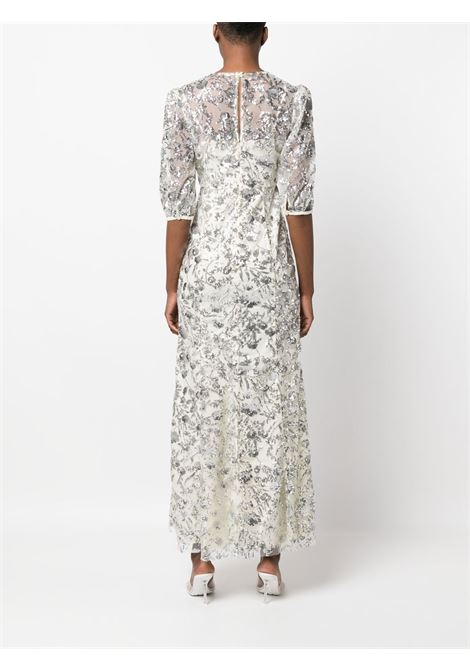 Beige sequin-embellished maxi dress - women SELF-PORTRAIT | RS23079XSQ