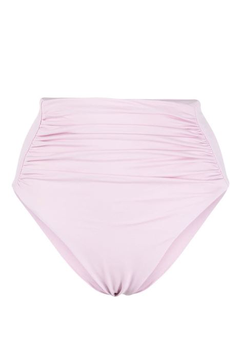 Lilac high-waisted gathered bikini bottoms - women  SELF-PORTRAIT | RS23503L