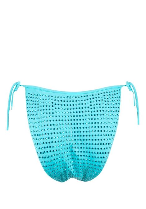 Slip bikini con decorazione di cristalli in blu - donna SELF-PORTRAIT | RS23506BL