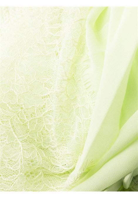 Light green boucl? chiffon midi dress - women SELF-PORTRAIT | SS23013MGN