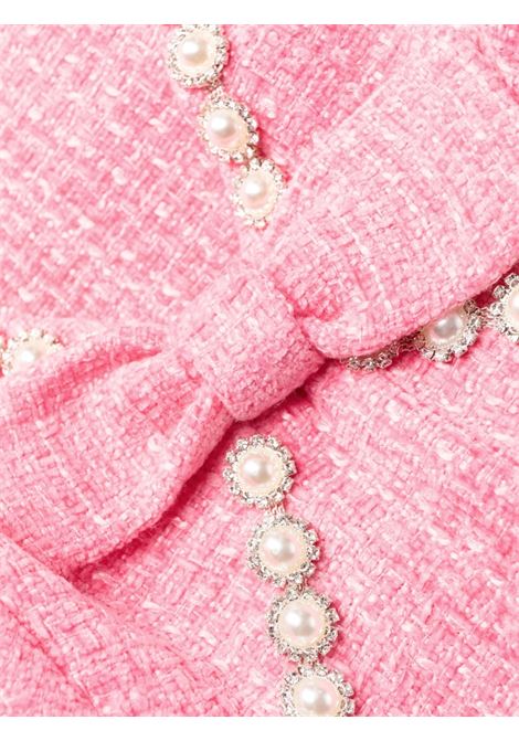 Pink bow-detail minidress - women SELF-PORTRAIT | SS23051SPK