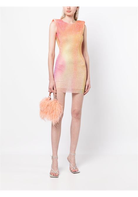 Multicolored rhinestone-embellished mini dress- women SELF-PORTRAIT | SS23123SMU