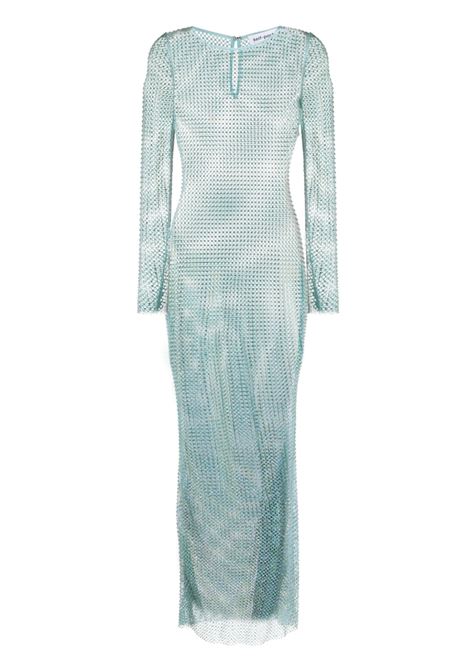 Aqua green crystal-embellished dress - women SELF-PORTRAIT | SS23150XGN