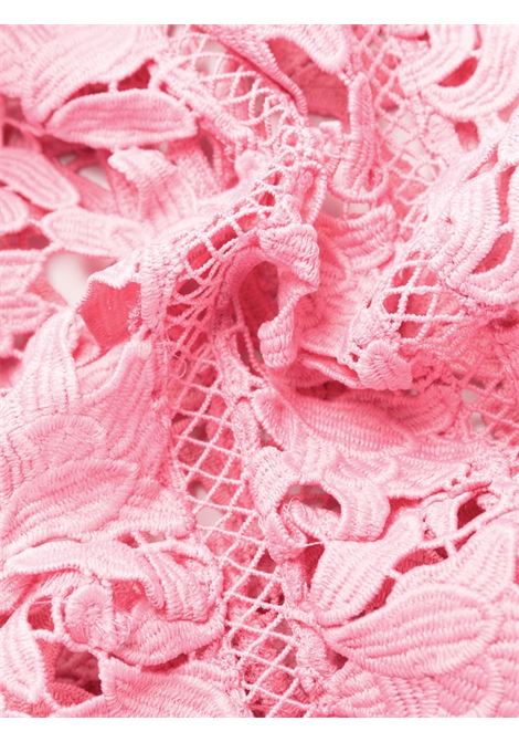 Pink Azalea lace midi dress - women SELF-PORTRAIT | SS23171MPK