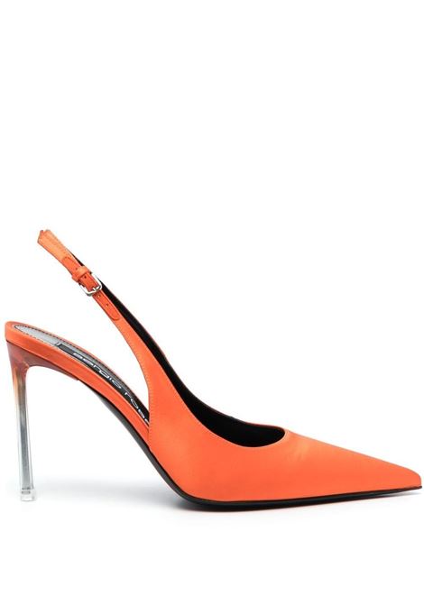 Orange slingback pointed-toe pumps - women SERGIO ROSSI | B01800MFI6561446546
