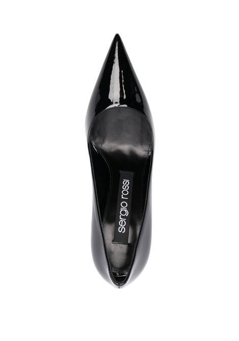 Black 100mm patent-finish pointed pumps - women SERGIO ROSSI | B01810MFI6571201000