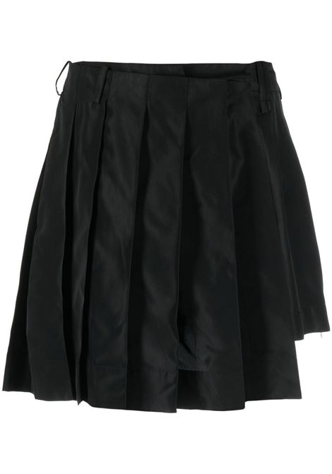 Black high-waisted asymmetric-hem skirt - women SIMONE ROCHA | 40600469BK