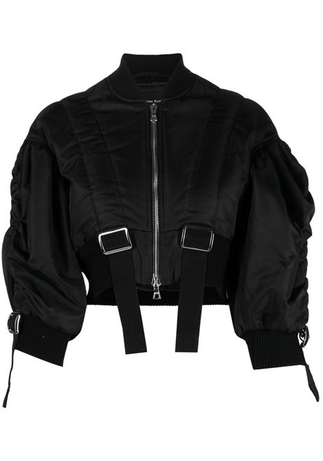 Black cropped bomber jacket - women SIMONE ROCHA | 60511002BK