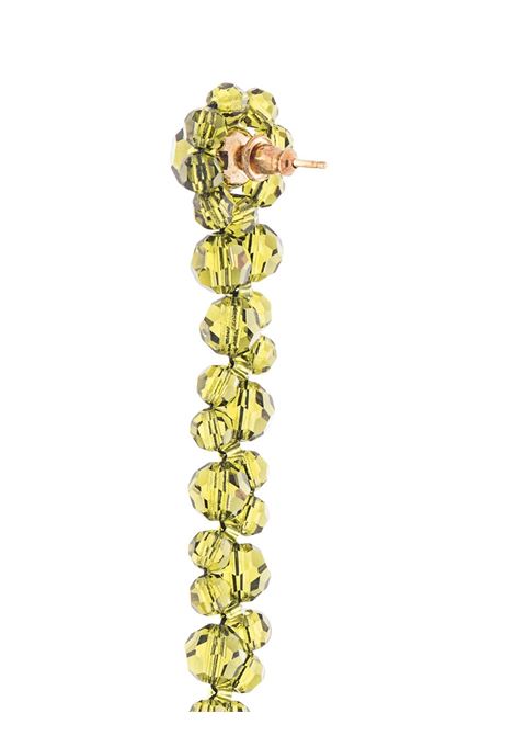 Khaki bead-emellished drop earrings - women SIMONE ROCHA | ERG120903KH