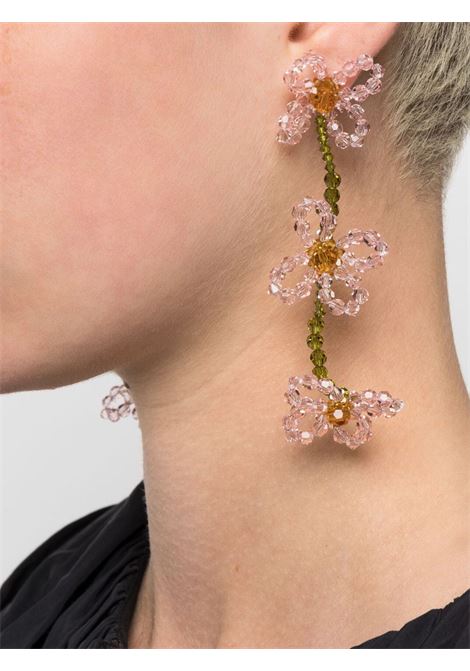 Multicolored daisy stud earrings - women SIMONE ROCHA | ERG3310903BS