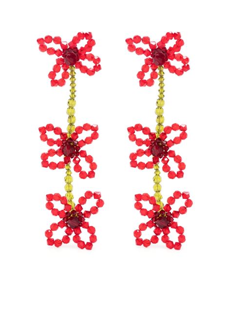 Multicolored daisy stud earrings - women SIMONE ROCHA | ERG3310903PY