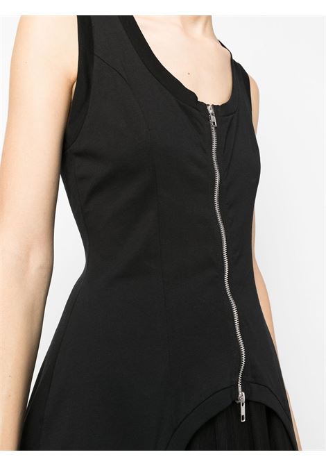 Black zip-fastening sleeveless top - women SIMONE ROCHA | TS363D0553BP