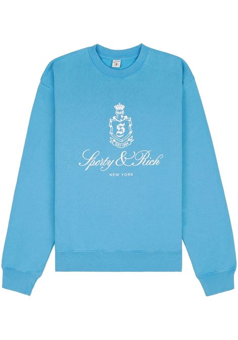 Blue Vendome sweatshirt - unisex SPORTY & RICH | CR835BL