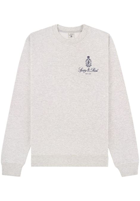 Light grey Vendome sweatshirt - unisex SPORTY & RICH | CR835HG