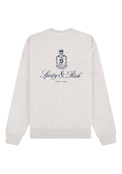 Light grey Vendome sweatshirt - unisex SPORTY & RICH | CR835HG