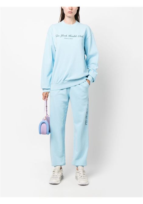 Blue text-print sweatshirt - women SPORTY & RICH | CR843HO