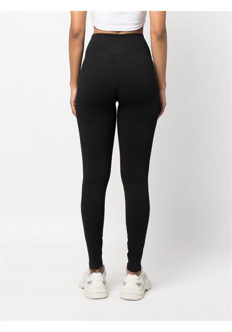 Black logo-print high-waisted leggings - women  SPORTY & RICH | LE841BK