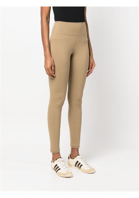 Brown logo-print high-waist leggings - women SPORTY & RICH | LE861ES