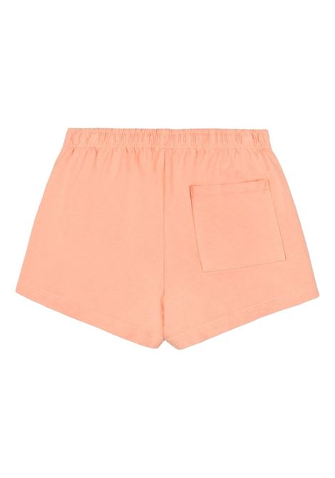 Pink logo-print elasticated-waistband shorts - women SPORTY & RICH | SH834PE
