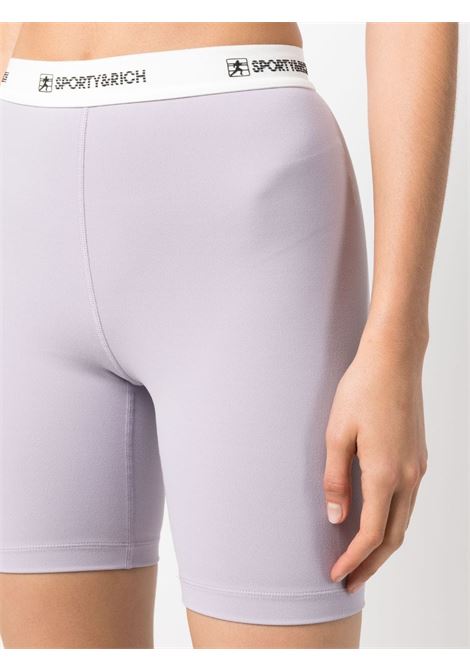 Liliac logo-waistband shorts - women SPORTY & RICH | SH835LI