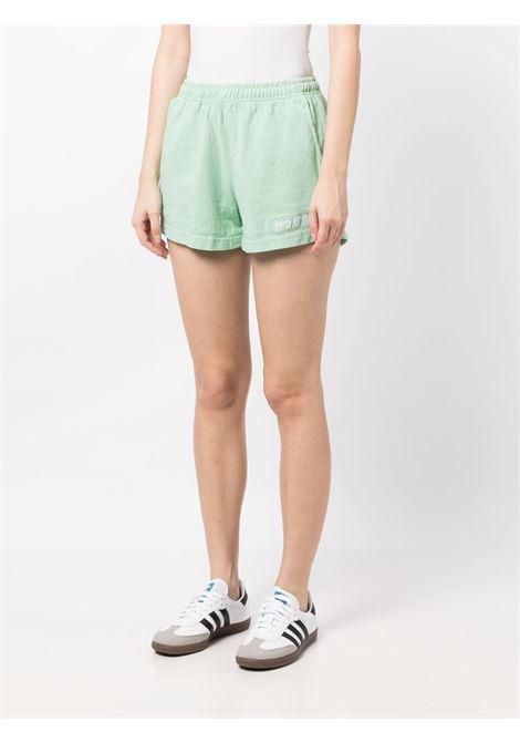 Shorts con ricamo in verde menta - donna SPORTY & RICH | SH862JD