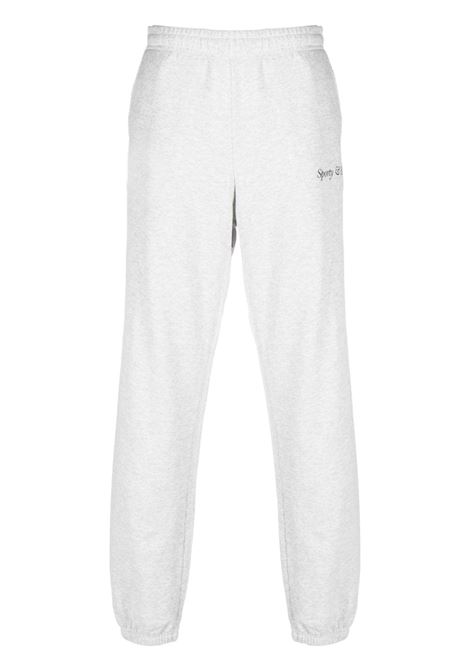 Pantaloni con logo in grigio - unisex SPORTY & RICH | SW861HG