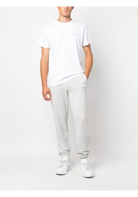 Grey logo-print jersey-fleece track trousers - unisex SPORTY & RICH | SW861HG