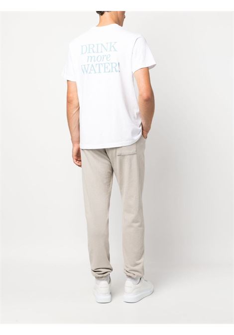 White slogan-print T-shirt - unisex SPORTY & RICH | TS862WH