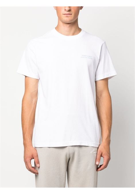 T-shirt con stampa in bianco - unisex SPORTY & RICH | TS862WH
