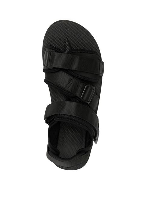 Black kisee-po strap-detail sandals - unisex SUICOKE | OG044POBLK