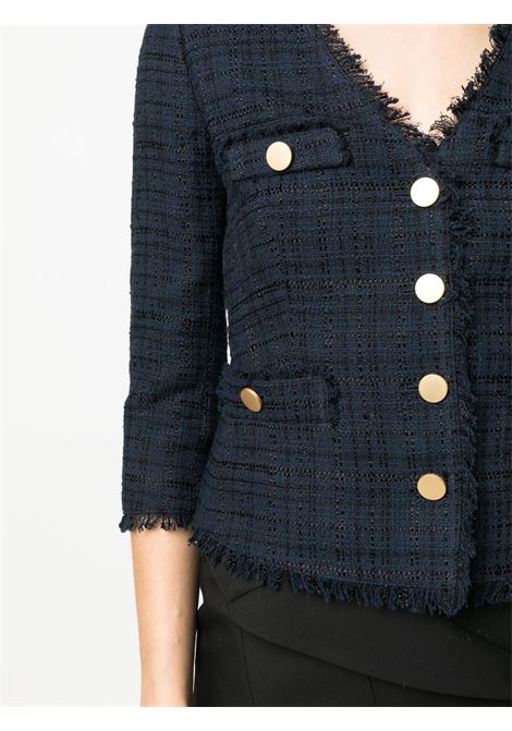 Blazer with gold buttons in blue - women TAGLIATORE | DHARMA160018B1233