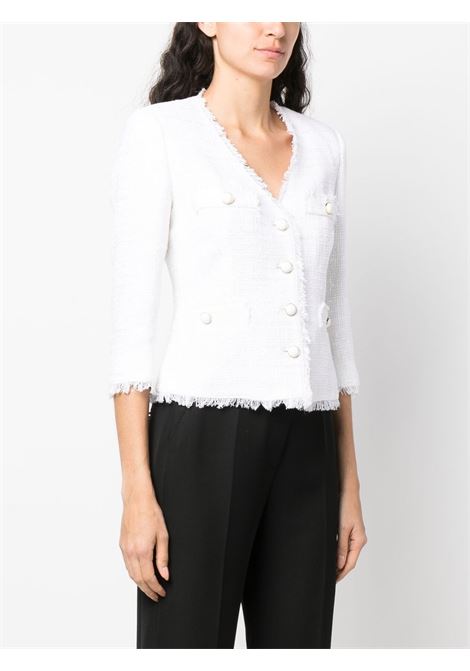 Blazer with gold buttons in white - women TAGLIATORE | DHARMA160018X1213