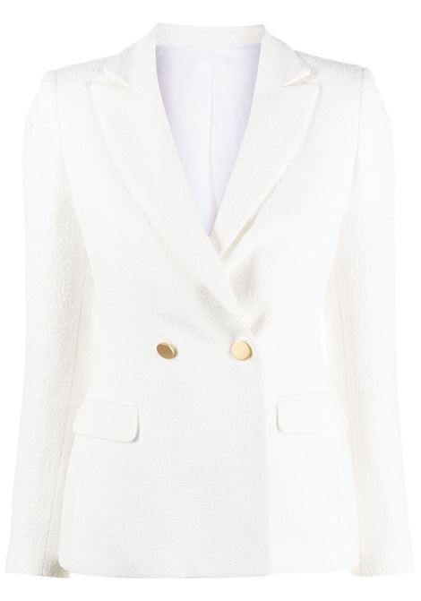 White double-breasted tailored blazer - women TAGLIATORE | JALBAR340197EX824