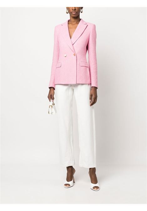 Pink double-breasted tailored blazer - women TAGLIATORE | JALBAR340197EY825