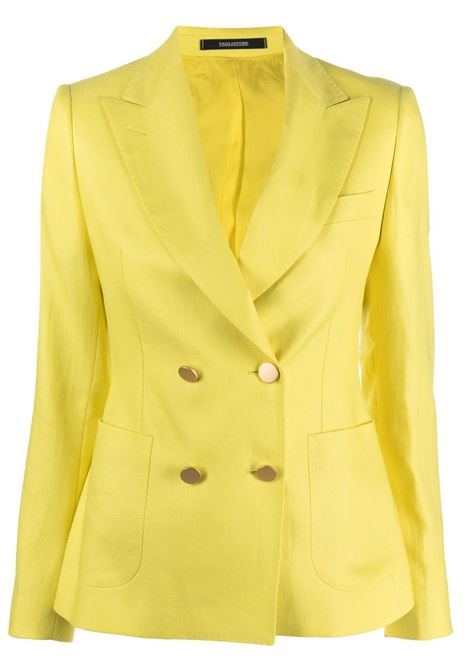 Yellow double-breasted tailored blazer - women TAGLIATORE | JCORAL1EK340021EQ944